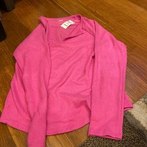 Brand new hot pink, long sleeved super soft pajama  top!